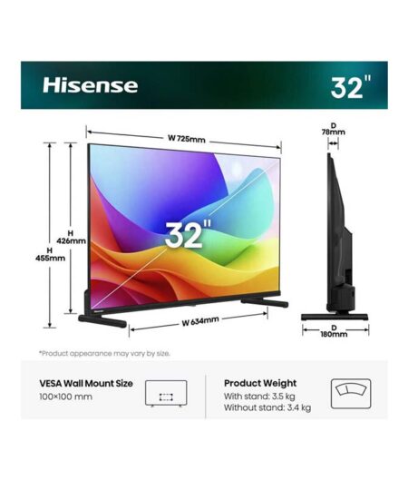 Alternative view of Hisense 32A5S Τηλεόραση Smart 32" Full HD QLED HDR (2026)