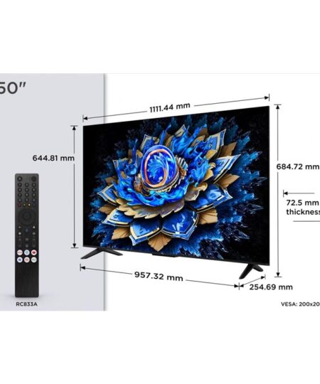 Alternative view of TCL 50T69C Τηλεόραση Smart 50" 4K UHD QLED HDR (2025)