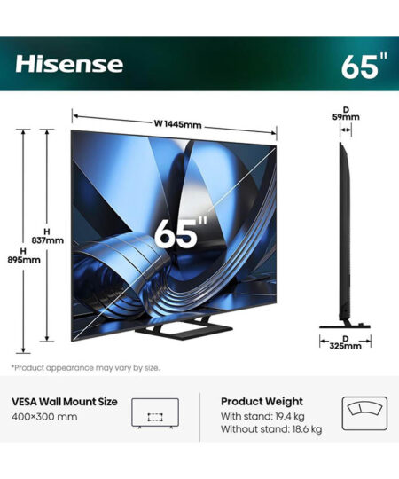 Alternative view of Hisense 65U7SE Τηλεόραση Smart 65" 4K UHD Mini LED HDR (2026)