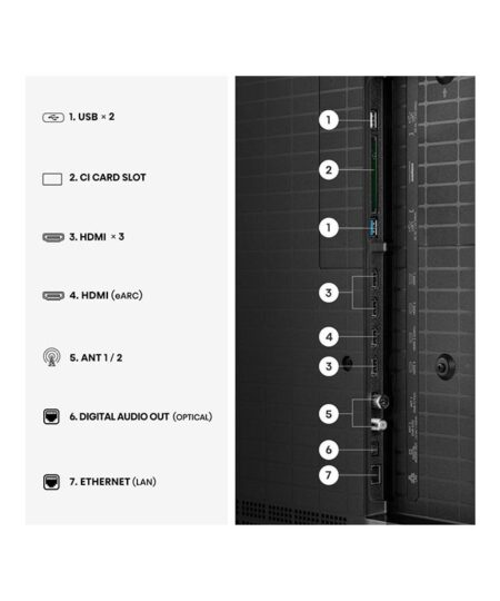 Alternative view of Hisense 65UR8S Τηλεόραση Smart 65" 4K UHD RGB-Mini LED HDR (2026)