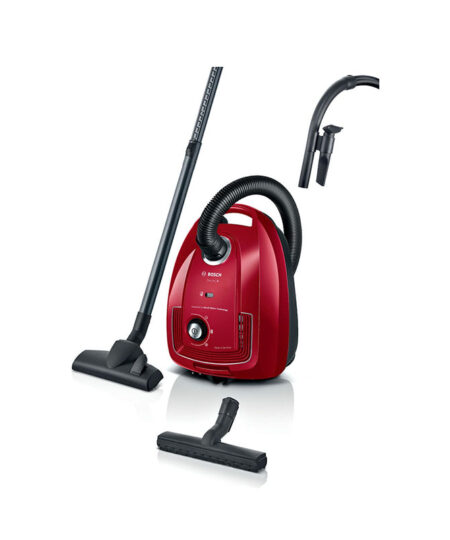 Bosch Serie 4 BGD38RD1H Ηλεκτρική Σκούπα 600W με Σακούλα 4lt Κόκκινη