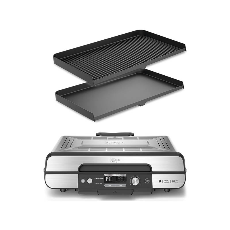 Ninja GX101EU Ηλεκτρική Ψησταριά Πλάκας 1800W με Καπάκι και Ρυθμιζόμενο Θερμοστάτη - Image 3